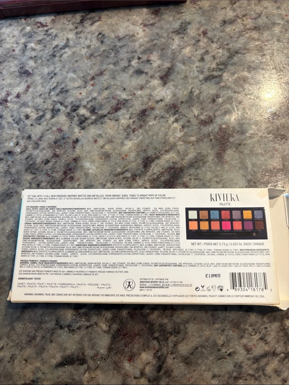 Anastasia Beverly Hills Riviera Eyeshadow Palette - Navy, White & Gold